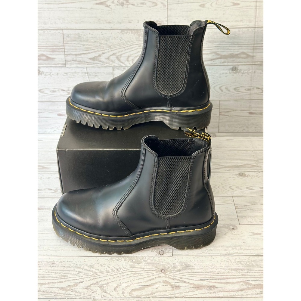 Dr. Martens 2976 Bex Chelsea Boots Womens 6 Black Leather Platform